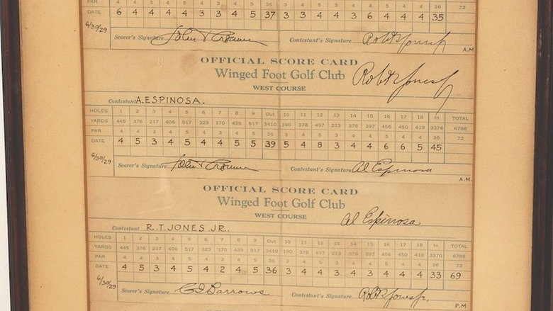 bobby jones 1929 us open scorecards could fetch $45,000